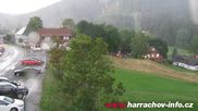 Archived webcam image showing ski-jumping hill Čerťák on 4 Aug 2026 at 18:07