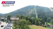 Archived webcam image showing ski-jumping hill Čerťák on 4 Aug 2026 at 12:07
