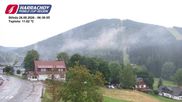 Archived webcam image showing ski-jumping hill Čerťák on 26 Aug 2026 at 06:23