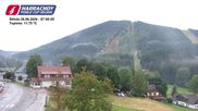 Archived webcam image showing ski-jumping hill Čerťák on 26 Aug 2026 at 07:23