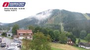Archived webcam image showing ski-jumping hill Čerťák on 26 Aug 2026 at 14:23