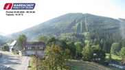 Archived webcam image showing ski-jumping hill Čerťák on 3 Sep 2026 at 08:07