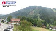 Archived webcam image showing ski-jumping hill Čerťák on 3 Sep 2026 at 14:07