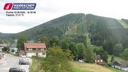 Archived webcam image showing ski-jumping hill Čerťák on 3 Sep 2026 at 16:07