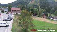 Archived webcam image showing ski-jumping hill Čerťák on 3 Sep 2026 at 18:07