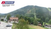 Archived webcam image showing ski-jumping hill Čerťák on 3 Sep 2026 at 12:07