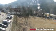 Archived webcam image showing ski-jumping hill Čerťák on 9 Mar 2026 at 10:40