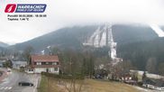 Archived webcam image showing ski-jumping hill Čerťák on 30 Mar 2026 at 18:10