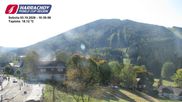 Archived webcam image showing ski-jumping hill Čerťák on 3 Oct 2026 at 10:23