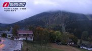 Archived webcam image showing ski-jumping hill Čerťák on 12 Oct 2026 at 07:56