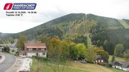 Archived webcam image showing ski-jumping hill Čerťák on 12 Oct 2026 at 14:56