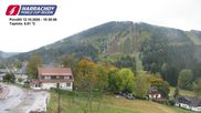 Archived webcam image showing ski-jumping hill Čerťák on 12 Oct 2026 at 10:56