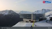 Archived webcam image showing Top of the Giggijoch Cable Car on 12 Apr 2026 at 07:13