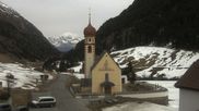 Archiviertes Webcam Bild: Vent - Blick zur Kirche und den Stubaier Alpen am 12.04.2026 um 14:59 Uhr