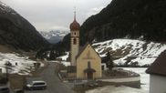 Archiviertes Webcam Bild: Vent - Blick zur Kirche und den Stubaier Alpen am 12.04.2026 um 16:59 Uhr