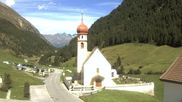 Archiviertes Webcam Bild: Vent - Blick zur Kirche und den Stubaier Alpen am 26.08.2026 um 14:54 Uhr