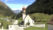 Archiviertes Webcam Bild: Vent - Blick zur Kirche und den Stubaier Alpen am 26.08.2026 um 12:54 Uhr