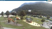 Archived webcam image showing Lake Achensee - beach on 5 Aug 2026 at 08:51