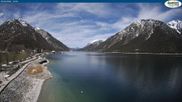 Archived webcam image showing Pertisau at Achensee - footbridge on 5 Apr 2026 at 14:23