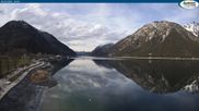 Archived webcam image showing Pertisau at Achensee - footbridge on 5 Apr 2026 at 18:23