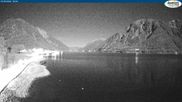 Archived webcam image showing Pertisau at Achensee - footbridge on 1 May 2026 at 00:14