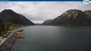 Archived webcam image showing Pertisau at Achensee - footbridge on 10 May 2026 at 18:37