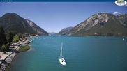 Archived webcam image showing Pertisau at Achensee - footbridge on 12 Jul 2026 at 16:02