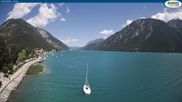 Archived webcam image showing Pertisau at Achensee - footbridge on 12 Jul 2026 at 12:02