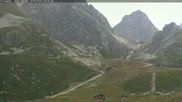 Archived webcam image showing Pralognan, La Pointe du Dard on 20 Aug 2026 at 14:36