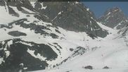Archived webcam image showing Pralognan, La Pointe du Dard on 7 Mar 2026 at 14:16
