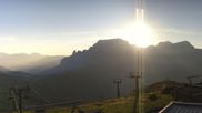 Archived webcam image showing Col Rodella Val di Fassa on 28 Jun 2026 at 06:01