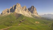Archived webcam image showing Col Rodella Val di Fassa on 28 Jun 2026 at 08:01
