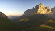 Archiviertes Webcam Bild: Col Rodella Panorama am 14.08.2026 um 07:54 Uhr