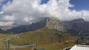 Archived webcam image showing Col Rodella Val di Fassa on 18 Sep 2026 at 12:01