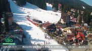 Archived webcam image showing Borovets Base on 16 Mar 2026 at 08:01