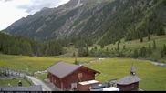 Archived webcam image showing Mountain Hut Krimmler Tauernhaus - Webcam South on 14 Jun 2026 at 12:55