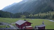 Archived webcam image showing Mountain Hut Krimmler Tauernhaus - Webcam South on 3 Aug 2026 at 07:23