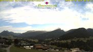 Archived webcam image showing "Almenrausch" Guesthouse Riezlern on 29 Jun 2026 at 08:07
