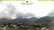 Archived webcam image showing "Almenrausch" Guesthouse Riezlern on 29 Jun 2026 at 16:07