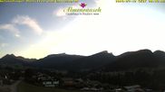 Archived webcam image showing "Almenrausch" Guesthouse Riezlern on 12 Jul 2026 at 20:16