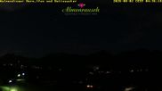 Archived webcam image showing "Almenrausch" Guesthouse Riezlern on 2 Aug 2026 at 04:18
