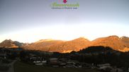 Archived webcam image showing "Almenrausch" Guesthouse Riezlern on 23 Sep 2026 at 08:17