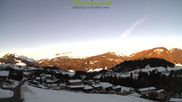 Archived webcam image showing "Almenrausch" Guesthouse Riezlern on 26 Feb 2026 at 08:56
