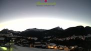 Archived webcam image showing "Almenrausch" Guesthouse Riezlern on 26 Feb 2026 at 18:16