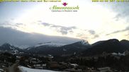 Archived webcam image showing "Almenrausch" Guesthouse Riezlern on 22 Mar 2026 at 18:19