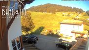 Archived webcam image showing Elisabeth Guesthouse, Hirschegg on 8 Aug 2026 at 08:35