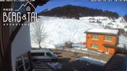 Archived webcam image showing Elisabeth Guesthouse, Hirschegg on 26 Feb 2026 at 10:56