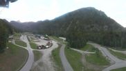Archiviertes Webcam Bild: Biathlonstadion Ruhpolding: Panorama Chiemgau Arena am 28.05.2026 um 06:36 Uhr
