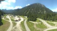 Archiviertes Webcam Bild: Biathlonstadion Ruhpolding: Panorama Chiemgau Arena am 12.07.2026 um 14:23 Uhr