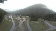 Archiviertes Webcam Bild: Biathlonstadion Ruhpolding: Panorama Chiemgau Arena am 10.10.2026 um 14:36 Uhr